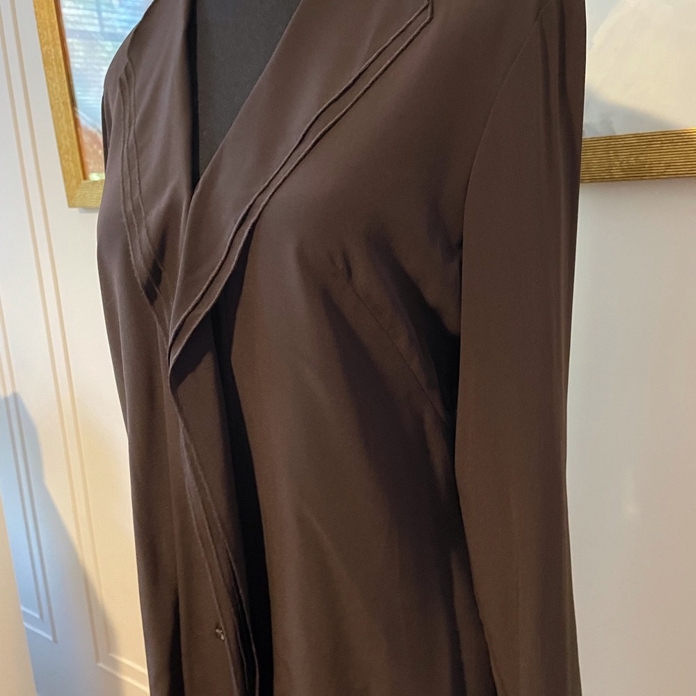 Hugo Boss Brown Draped Blouse